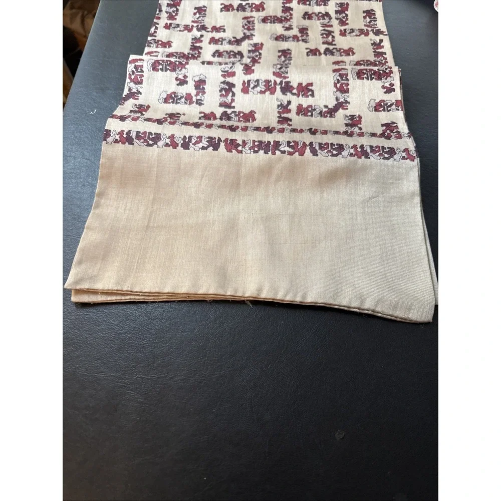 Vintage Sunkyung Sa silk scarf with a baroque animal print. 10